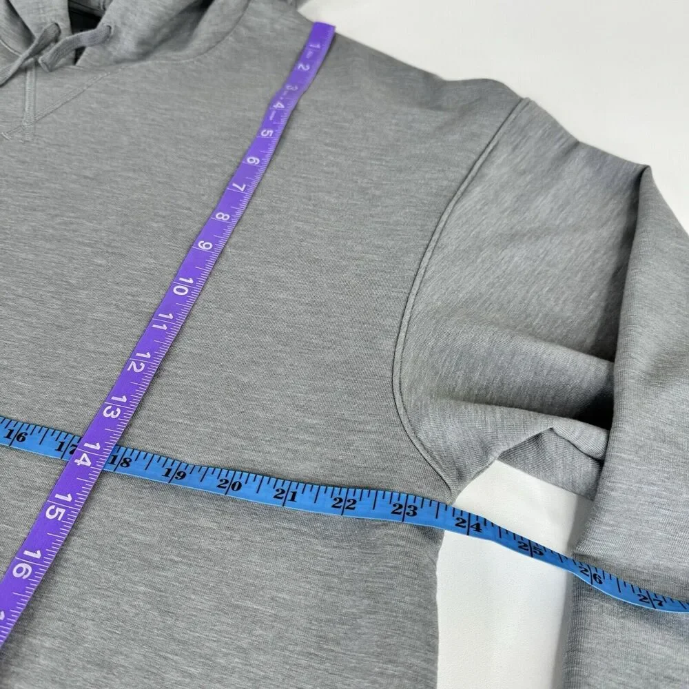 Nike Yoga Dri Fit hoodie hooded sweatshirt gray Pull-over DM7033-073 - Picture 8 of 14